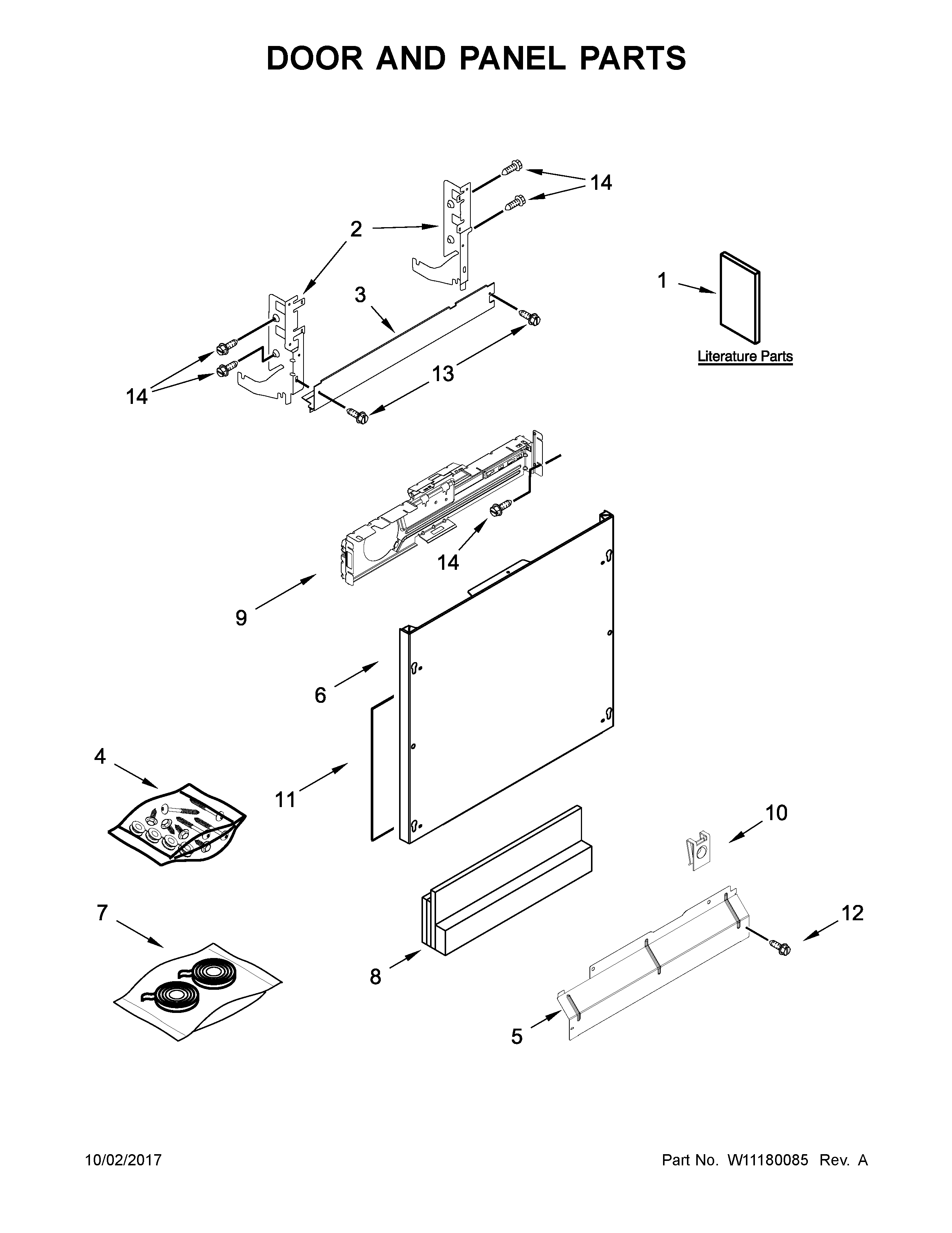 Door and panel parts