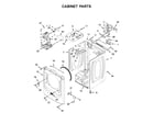 Maytag YMED8200FW1 cabinet parts diagram