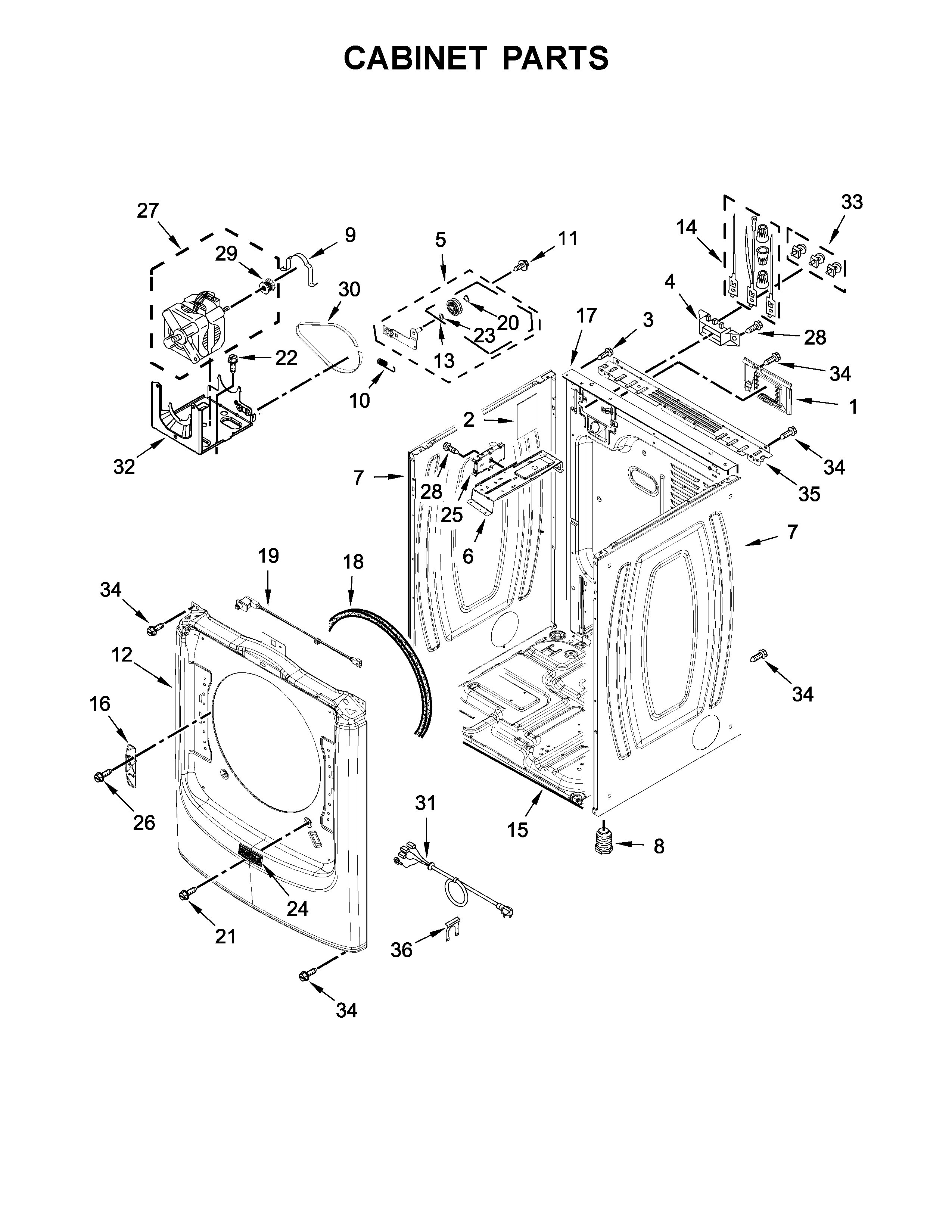 Cabinet parts