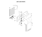 Whirlpool WRS325FNAE01 air flow parts diagram