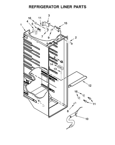Refrigerator liner parts