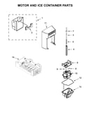 Motor and ice container parts