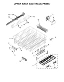 Upper rack and track parts