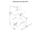 KitchenAid KDTM804EBS2 upper wash and rinse parts diagram