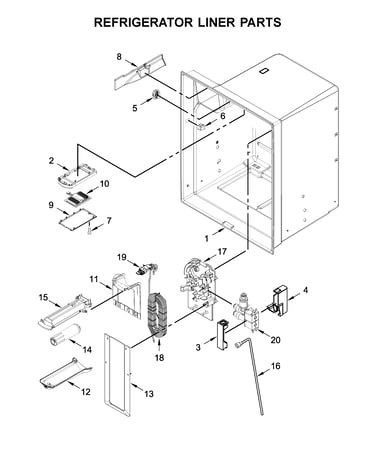 Refrigerator liner parts