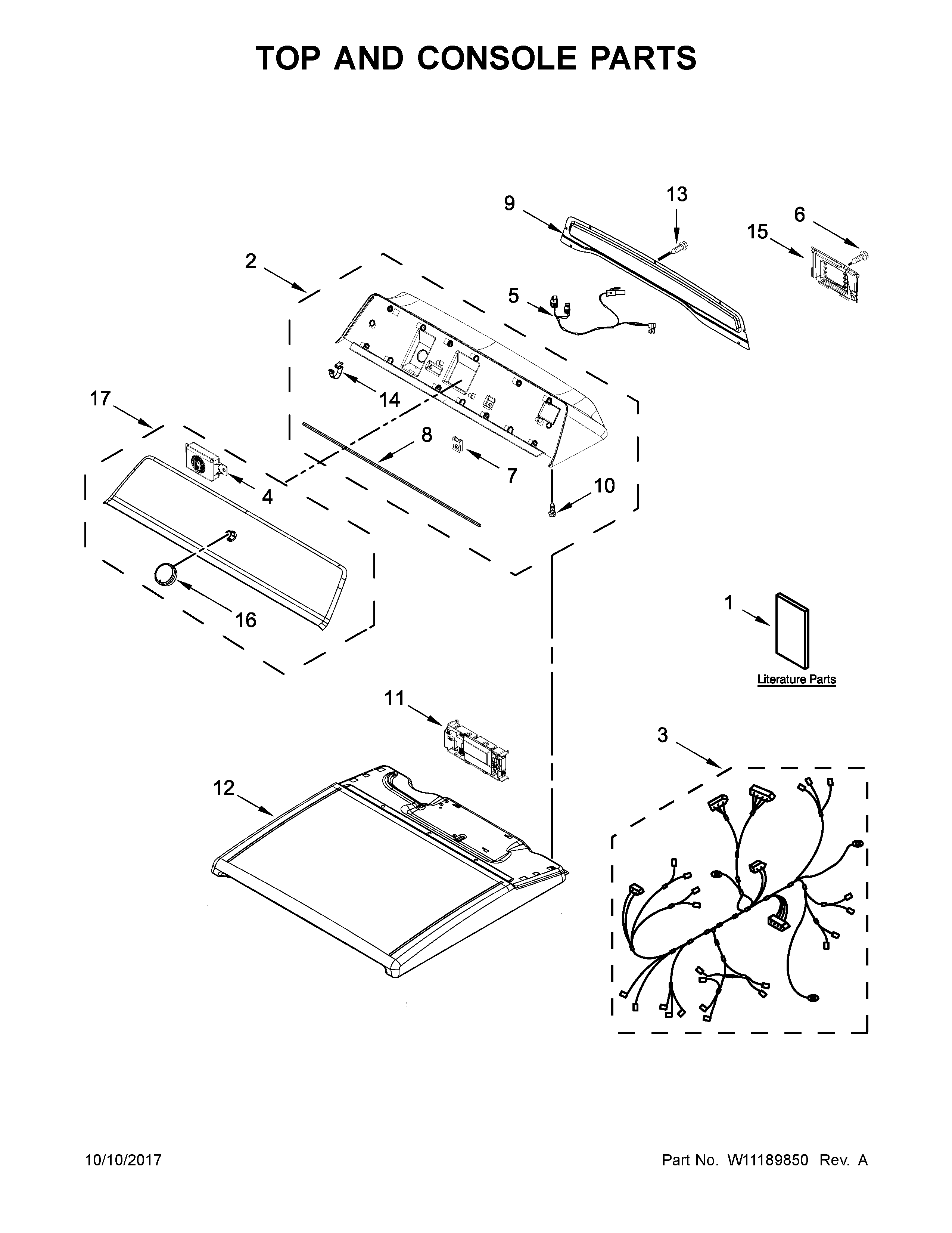 TOP AND CONSOLE PARTS