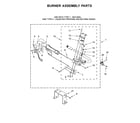Maytag MGDB855DW4 burner assembly parts diagram