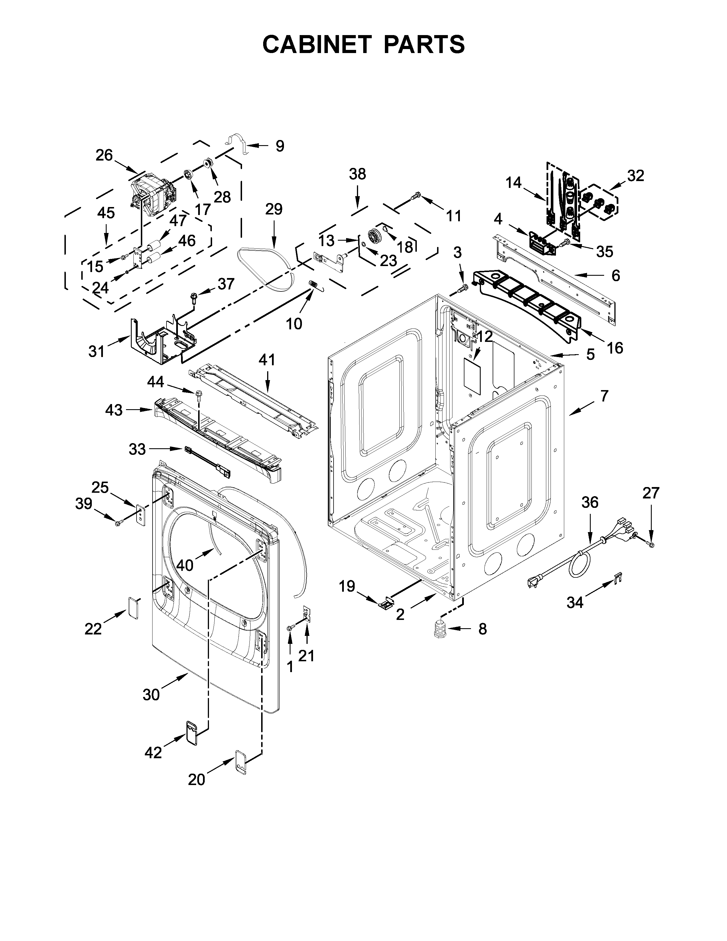 Cabinet parts