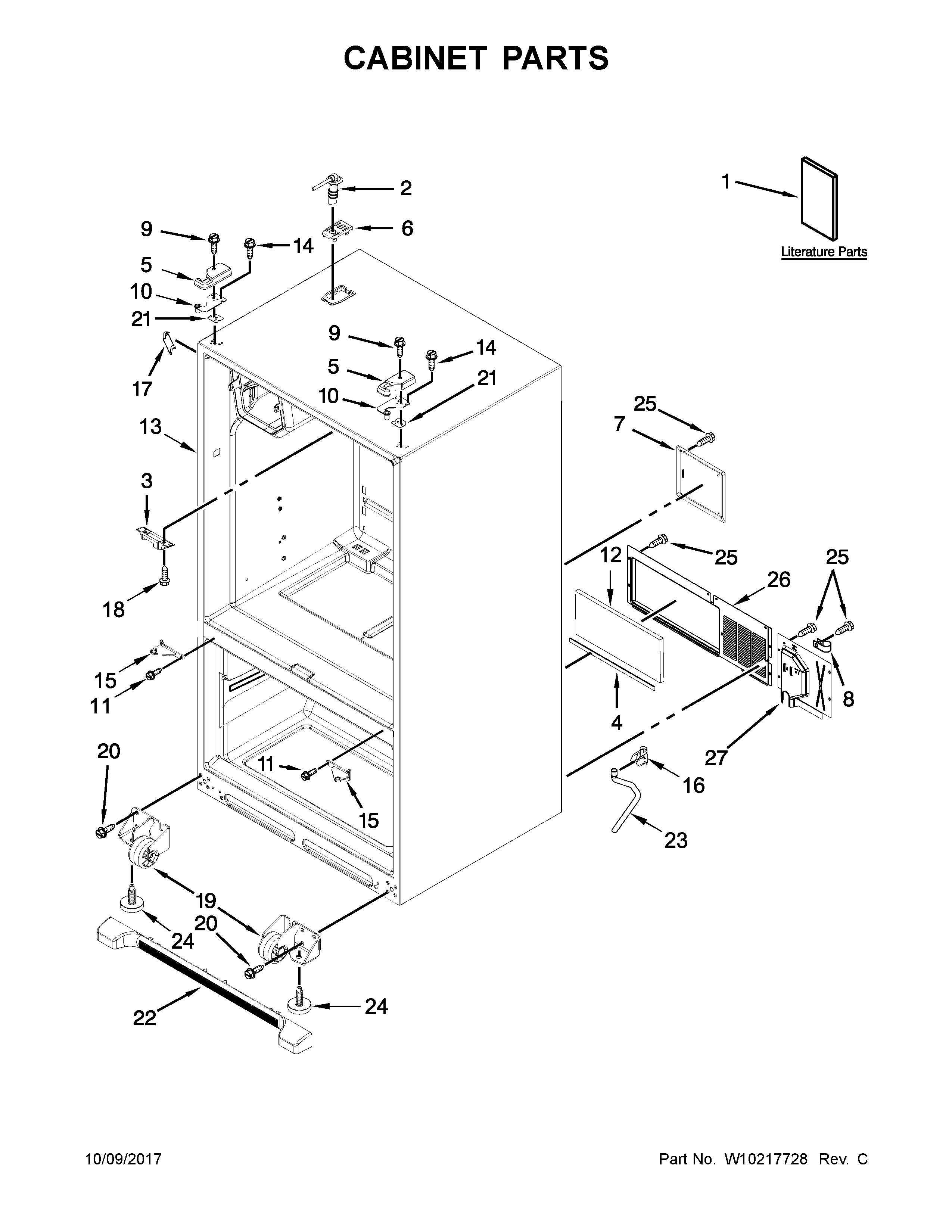 Cabinet parts