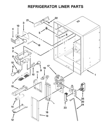 Refrigerator liner parts