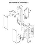 Refrigerator door parts