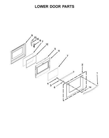 Lower door parts