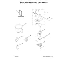 KitchenAid KSM3316PMH0 base and pedestal unit parts diagram