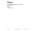 Whirlpool YWFE975H0HZ0 cover sheet diagram
