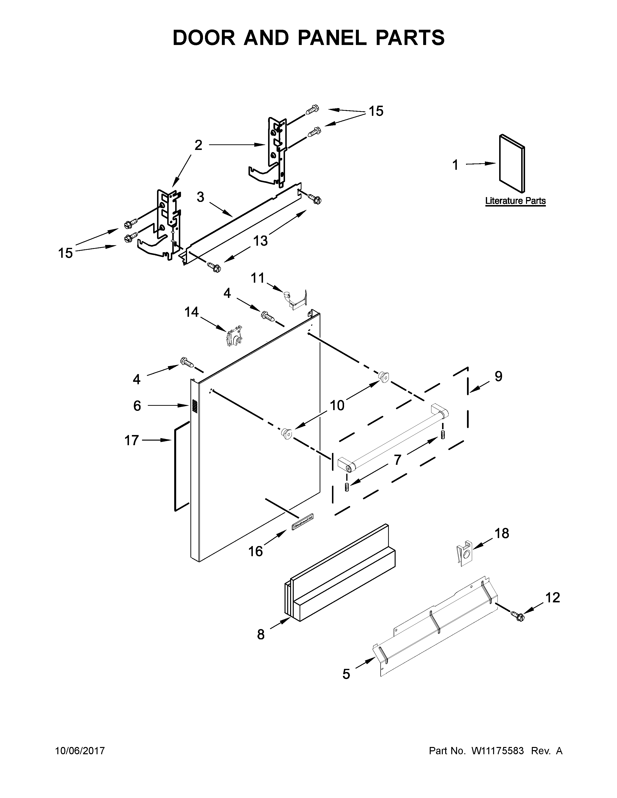 Door and panel parts