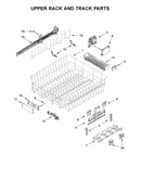 Upper rack and track parts