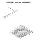 Third level rack and track parts