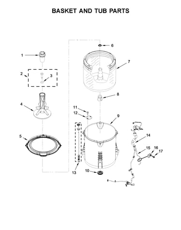 Basket and tub parts