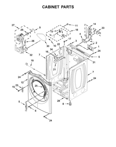 Cabinet parts