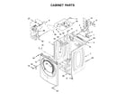 Crosley CED7464GW1 cabinet parts diagram
