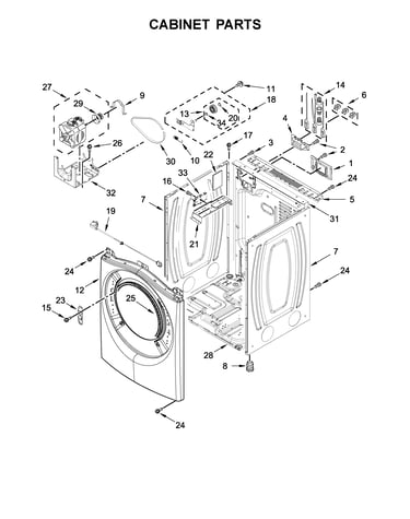 Cabinet parts