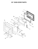 30" oven door parts