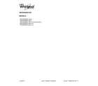 Whirlpool WRX988SIBW00 cover sheet diagram