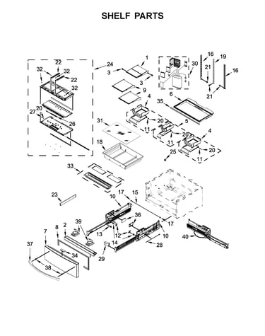 Shelf parts