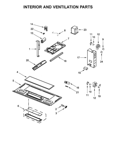 Interior and ventilation parts