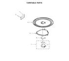 Whirlpool UMV1160CS1 turntable parts diagram