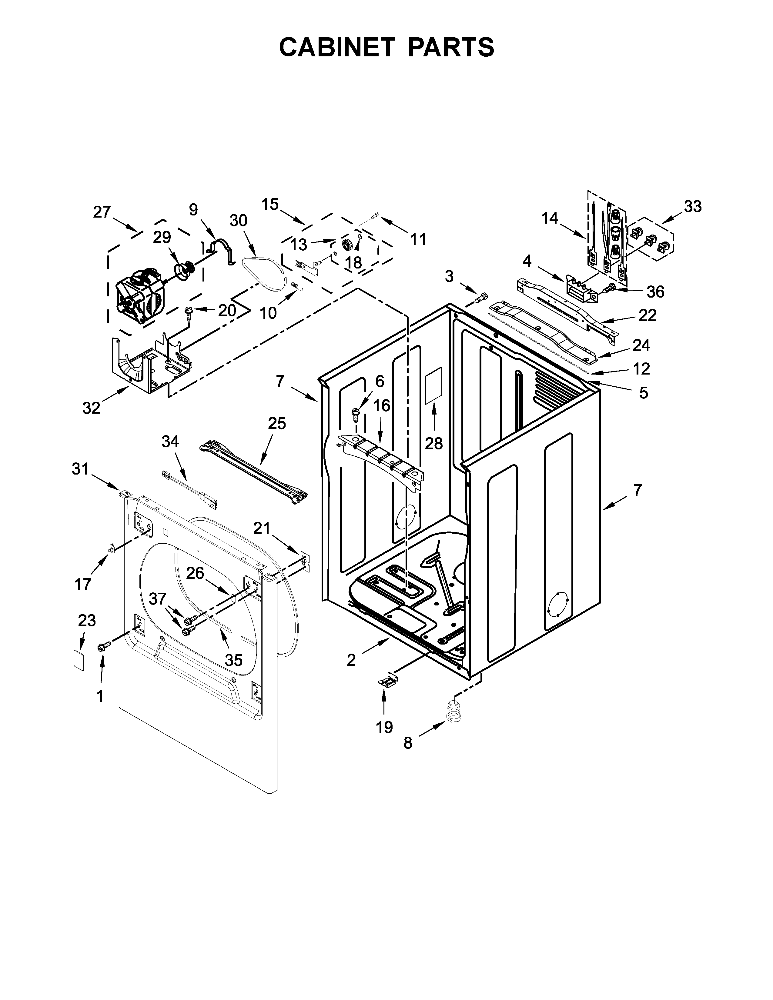 Cabinet parts