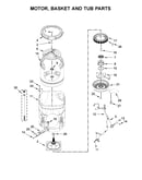 Motor, basket and tub parts