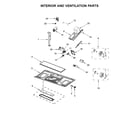 Whirlpool YWMH53520CB5 interior and ventilation parts diagram
