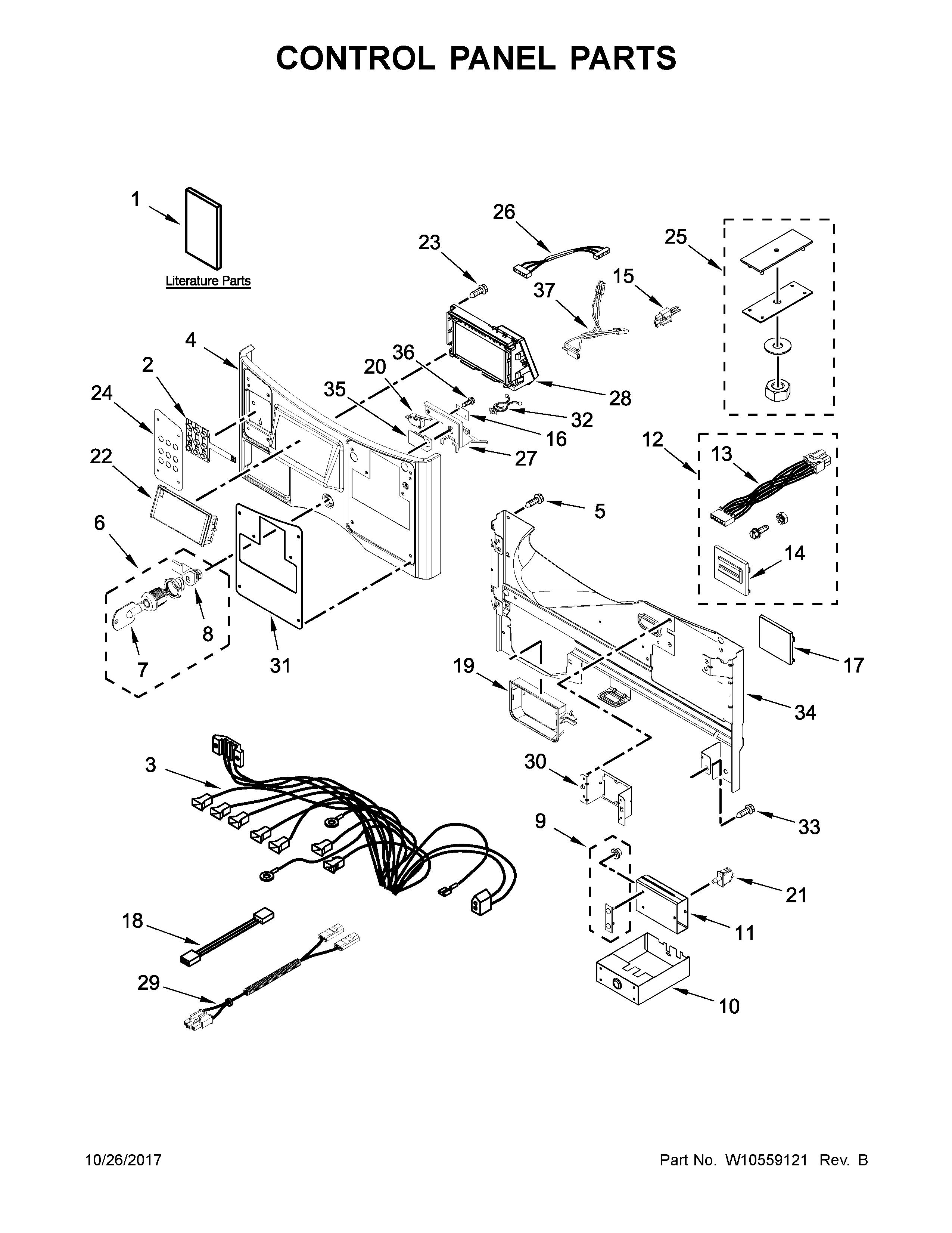 Control panel parts
