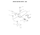 Maytag MLG20PDCGW0 dryer heating parts-gas diagram