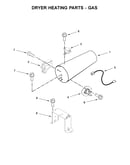 Dryer heating parts-gas