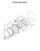 Dryer door parts