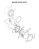 Washer door parts
