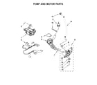 Maytag MLE20PDCGW0 pump and motor parts diagram