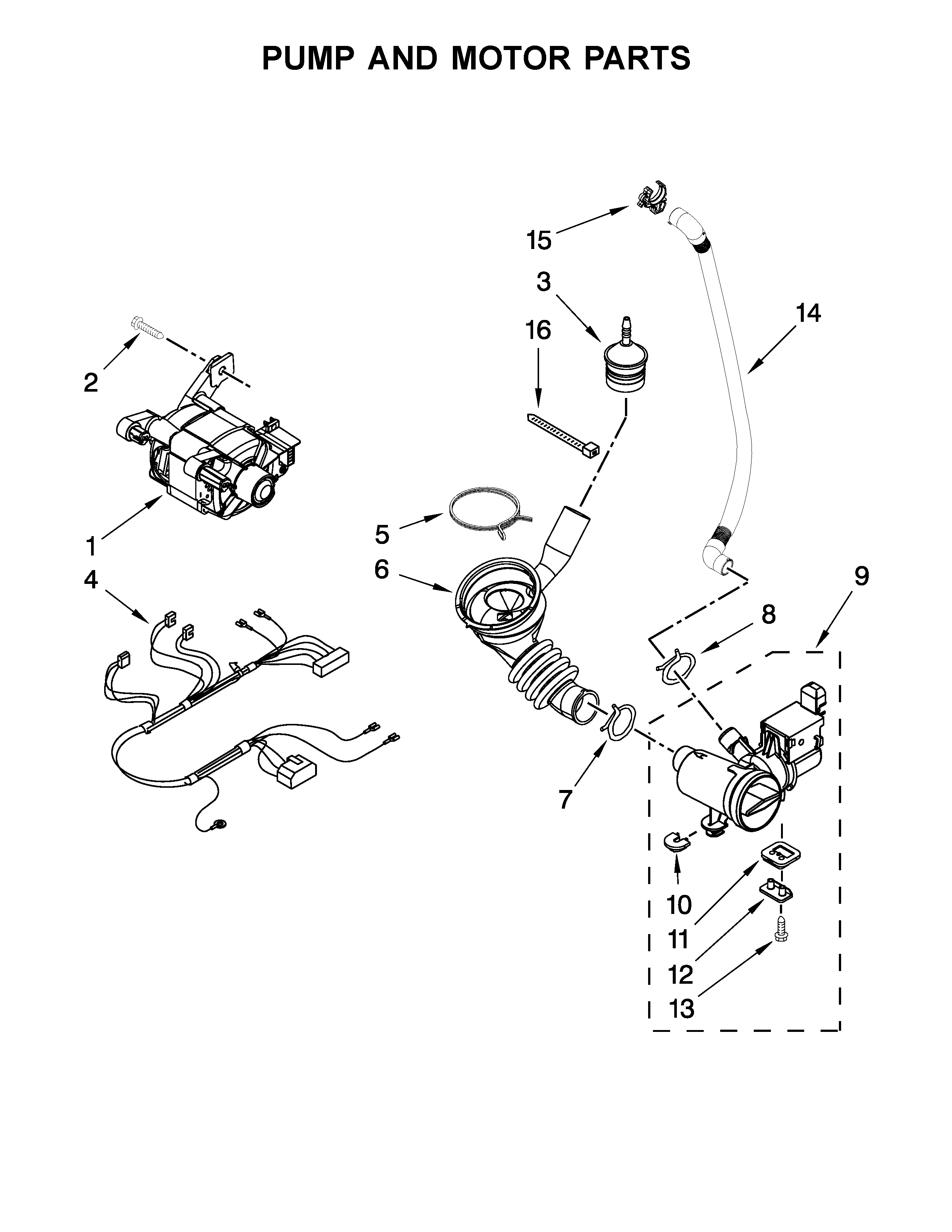 Pump and motor parts