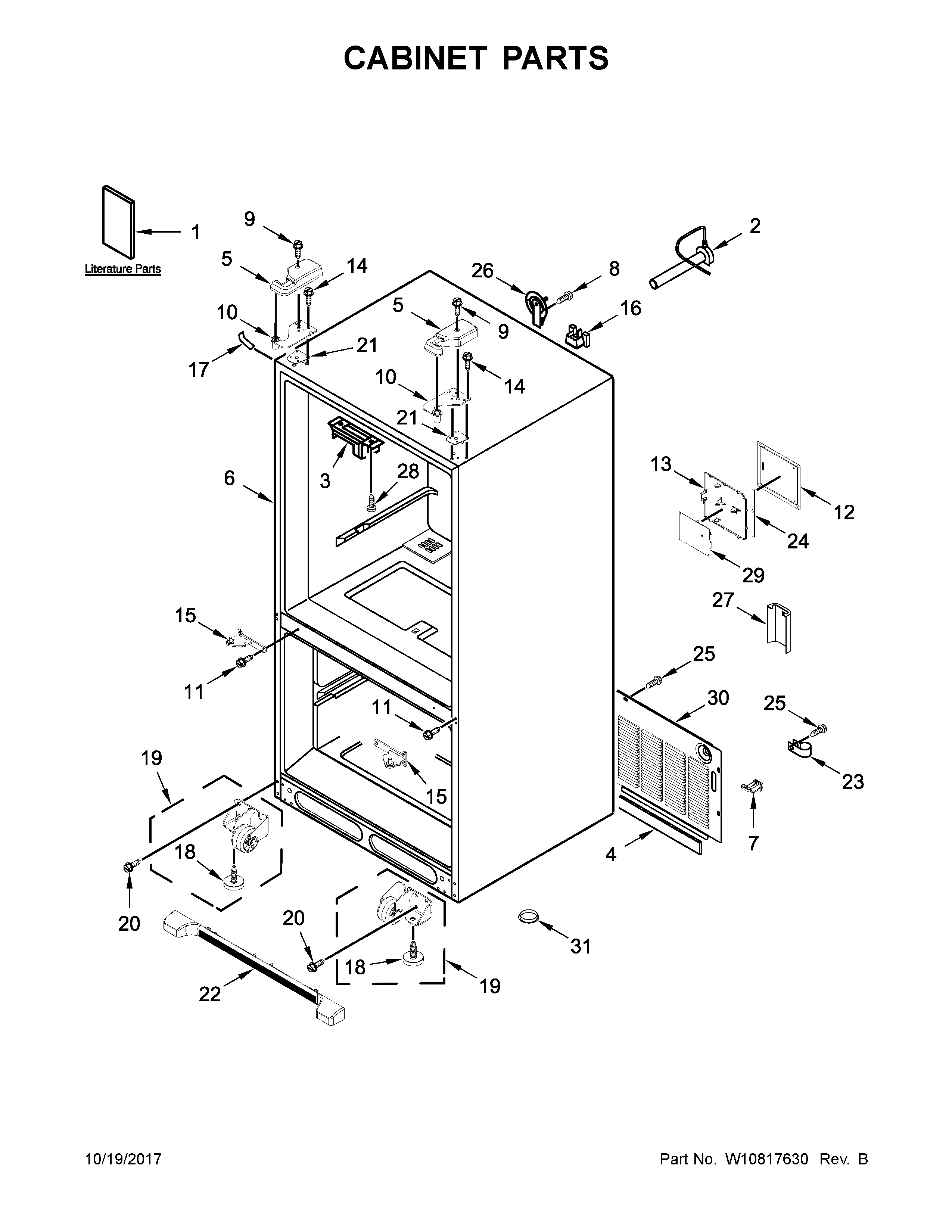 Cabinet parts