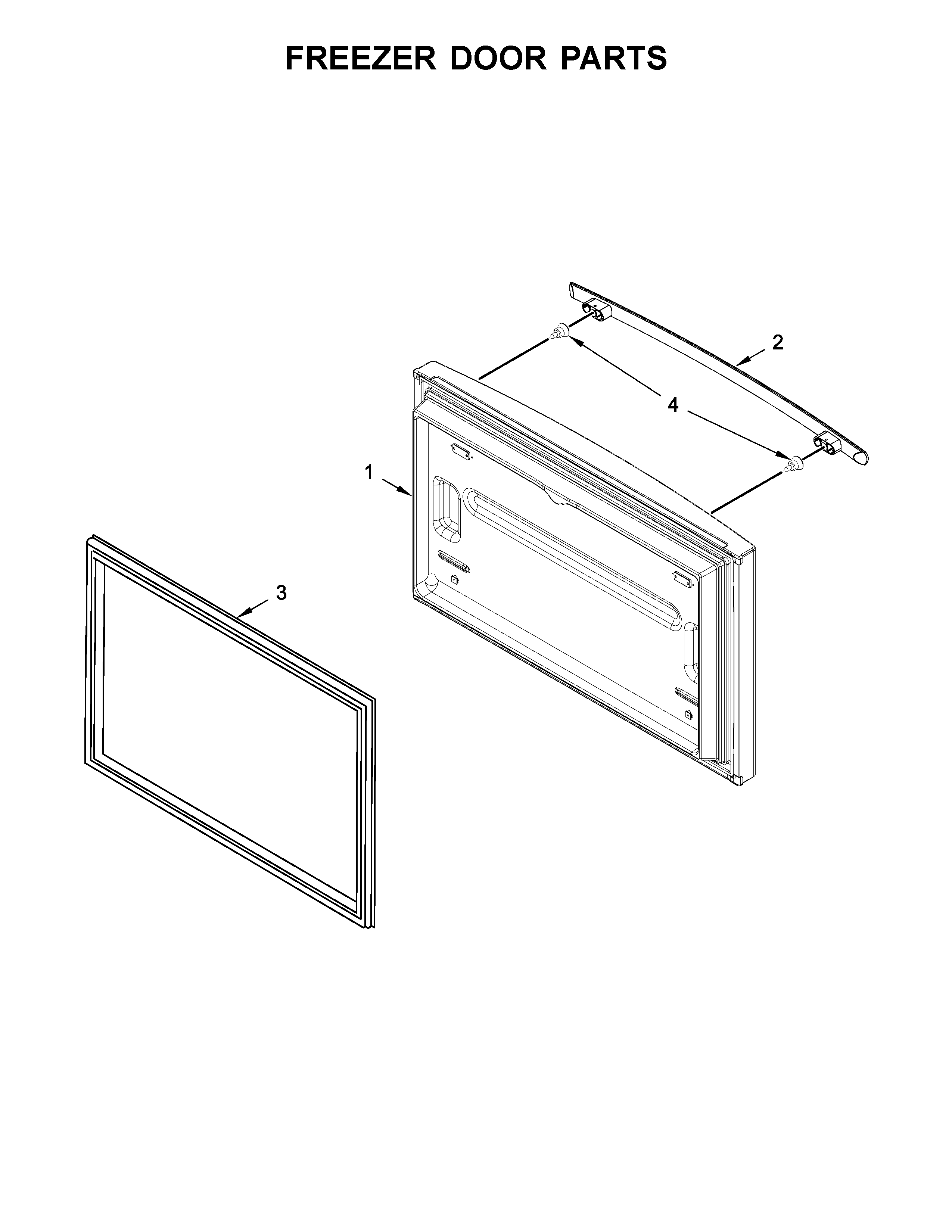 Freezer door parts