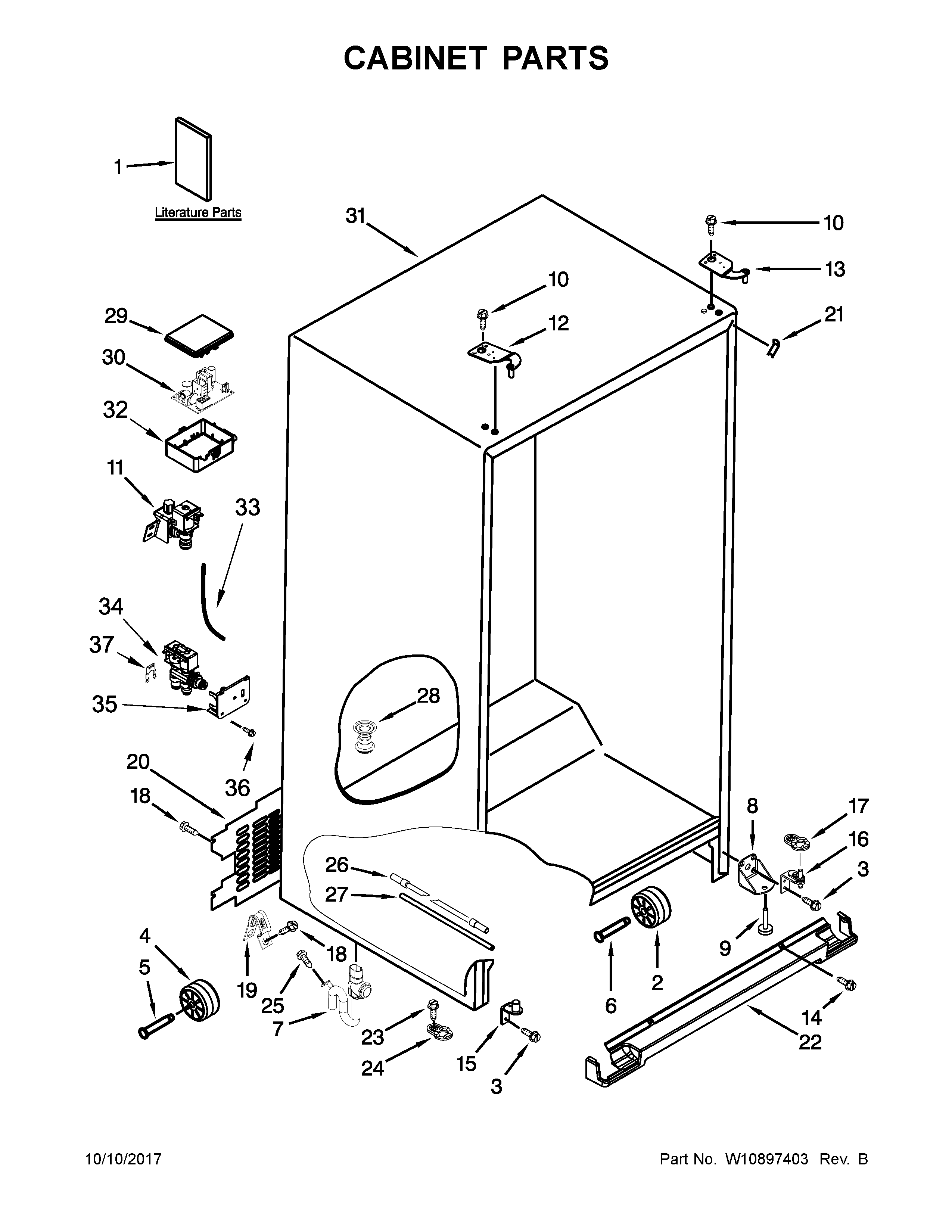Cabinet parts