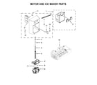Maytag MSC21C6MDM02 motor and ice maker parts diagram