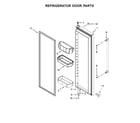 Maytag MSC21C6MDM02 refrigerator door parts diagram