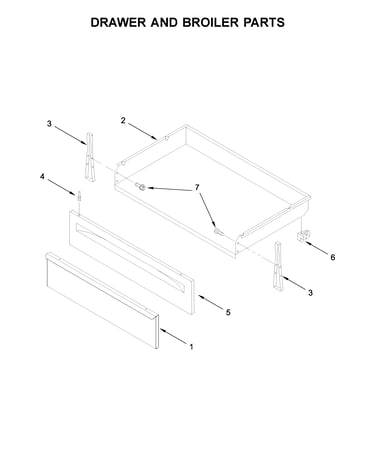 Drawer and broiler parts