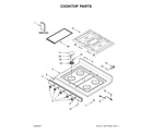 Whirlpool WFG505M0BW2 cooktop parts diagram