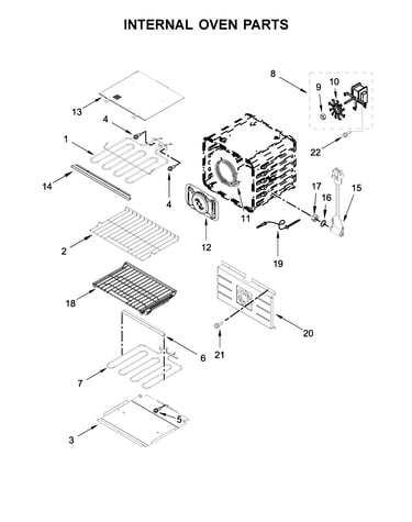 Internal oven parts