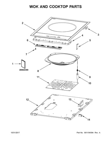 Wok and cooktop parts