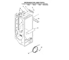 KitchenAid KSRA25ILBL02 refrigerator liner parts diagram